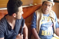 Akhil Interviews Brahmanandam - Akhil Movie Making Video