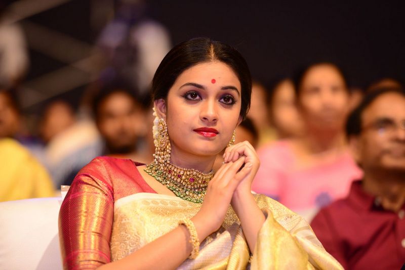 Keerthy Suresh At Mahanati Audio Launch