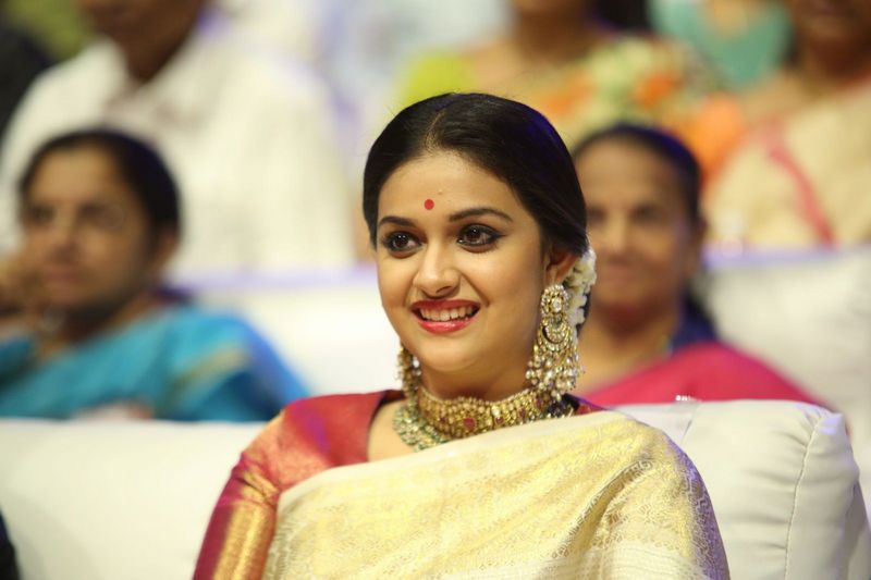 Keerthy Suresh At Mahanati Audio Launch