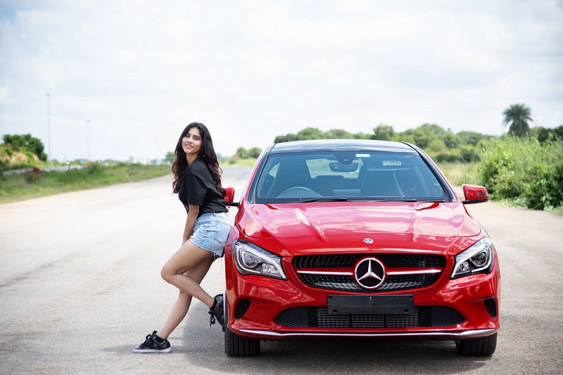 Nabha Natesh Latest Photoshoot | Photo 8of 8 | Nabha Natesh Buys Mercedes Car | Nabha-Natesh-Stills-With-Her-New-Mercedes-Benz-Car-01