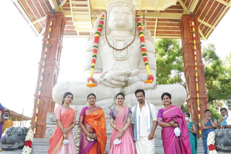 Arjun Sarja inaugurates Hanuman Temple