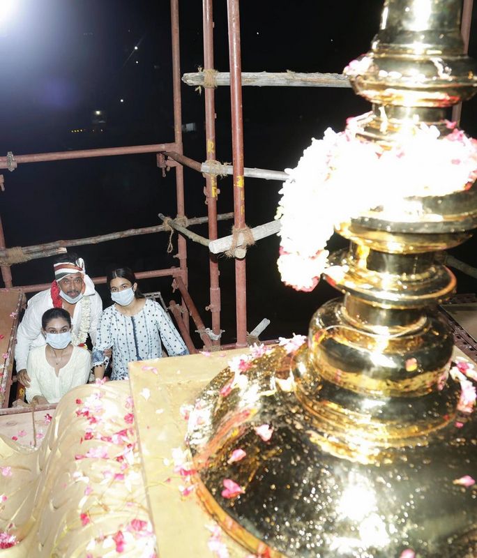 Arjun Sarja inaugurates Hanuman Temple