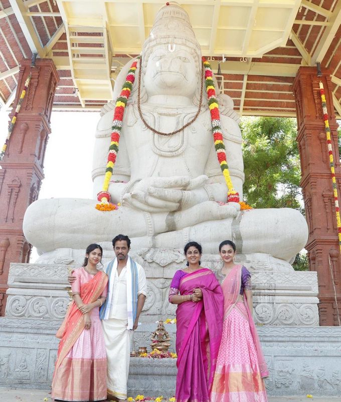 Arjun Sarja inaugurates Hanuman Temple