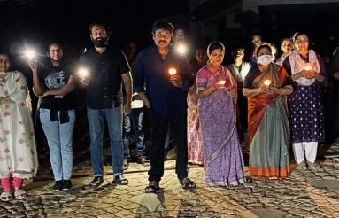 Chiranjeevi Family With Candles Pho..
