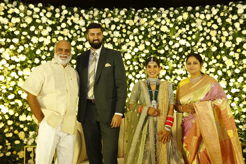 Jayasudha Son Nihar Kapoor Wedding Reception Pics