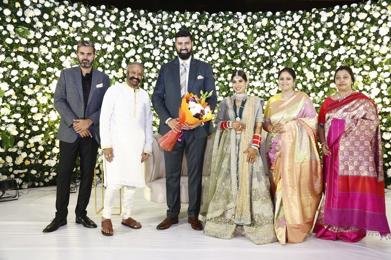 Jayasudha Son Nihar Kapoor Wedding Reception Pics