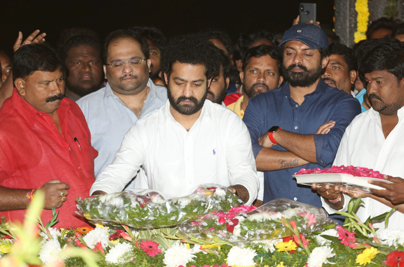 NTR and Kalyan Ram Visit NTR Ghat