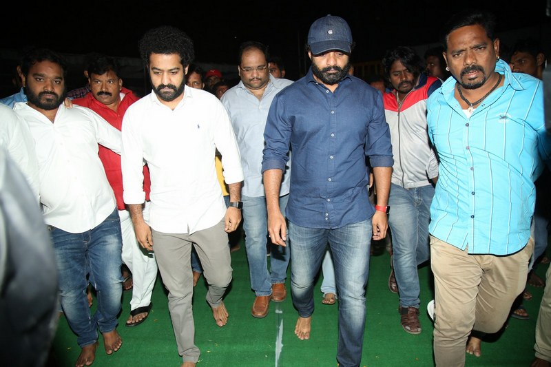 NTR and Kalyan Ram Visit NTR Ghat