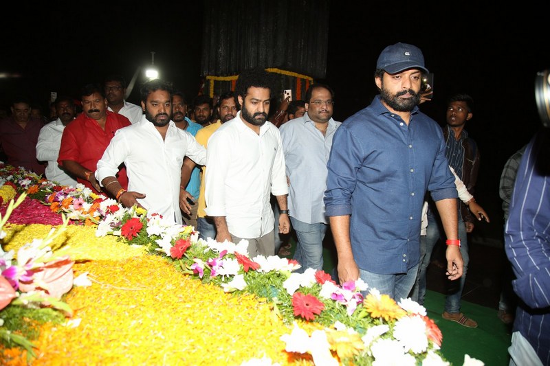 NTR and Kalyan Ram Visit NTR Ghat