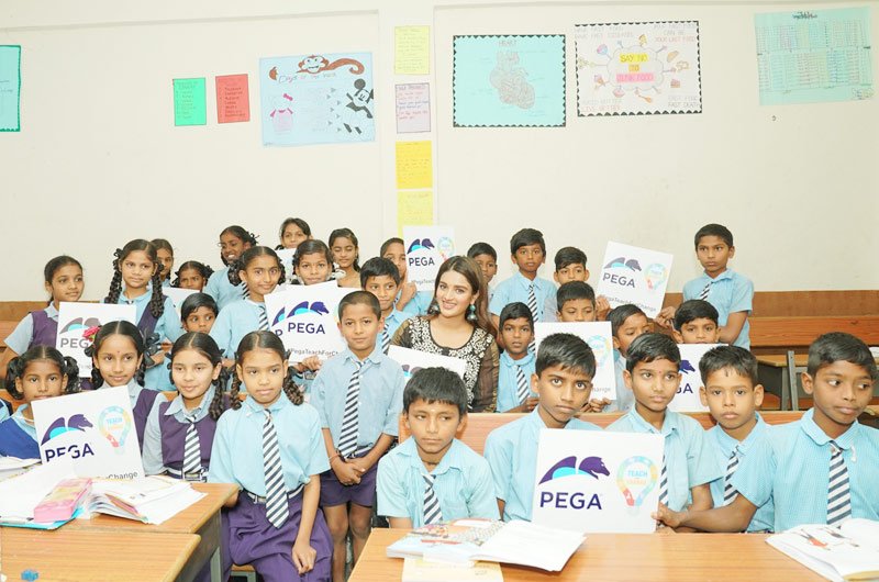 Nidhhi Agerwal Teaches English To Pega Teach For Change