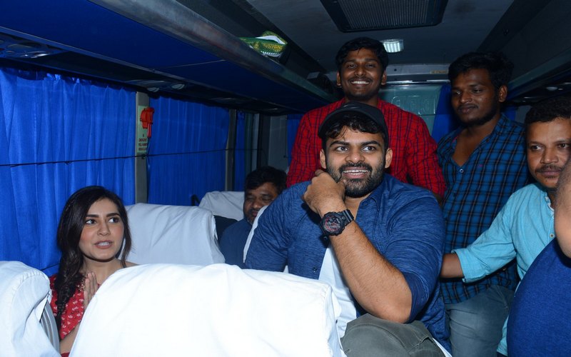 Pratiroju Pandaga Movie Team At Vijayawada