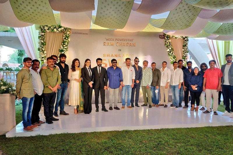 Ram Charan - Shankar Movie Launch Photos