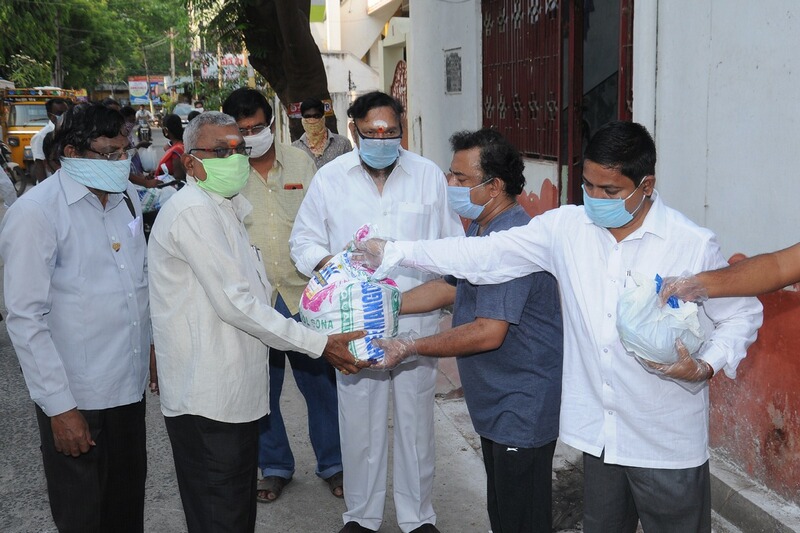Sai Madhav Burra Donates Groceries