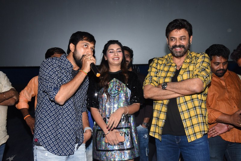 Venky Mama Team At Devi Theater