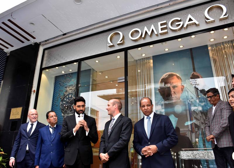 Abhishek Bachchan Inaugurates OMEGA Boutique