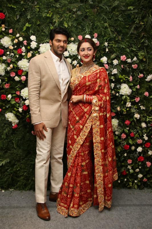 Arya Sayyesha Reception Pics