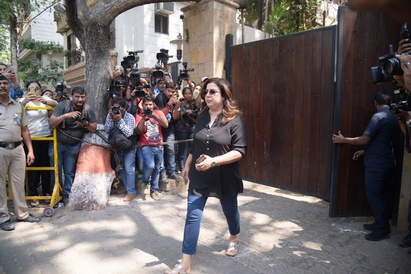 Celebs Condolences To Sridevi At Anil Kapoor House