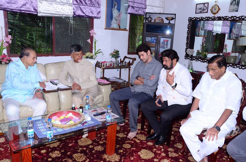 Chandrababu Meet Superstar Krishna Family