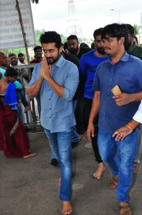 Chinna-Babu-Movie-Team-At-Simhachalam-Temple-02