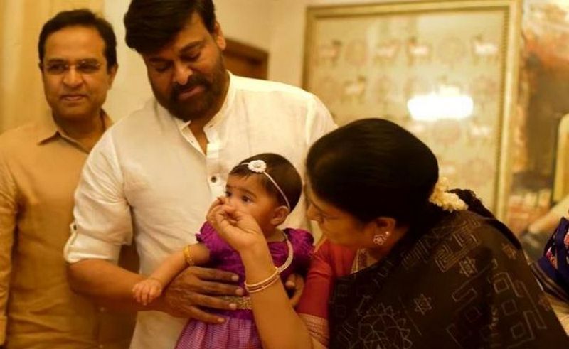 Chiranjeevi Grand Daughter Navishka Annapraasana