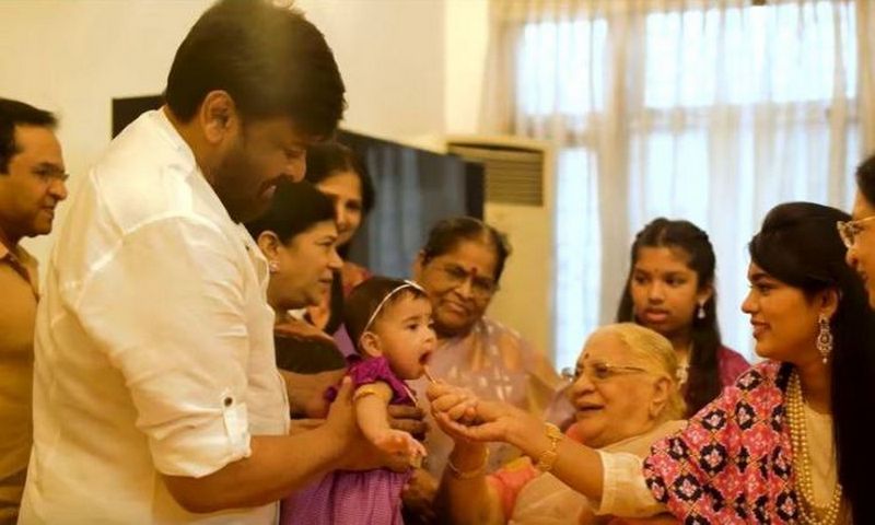 Chiranjeevi Grand Daughter Navishka Annapraasana