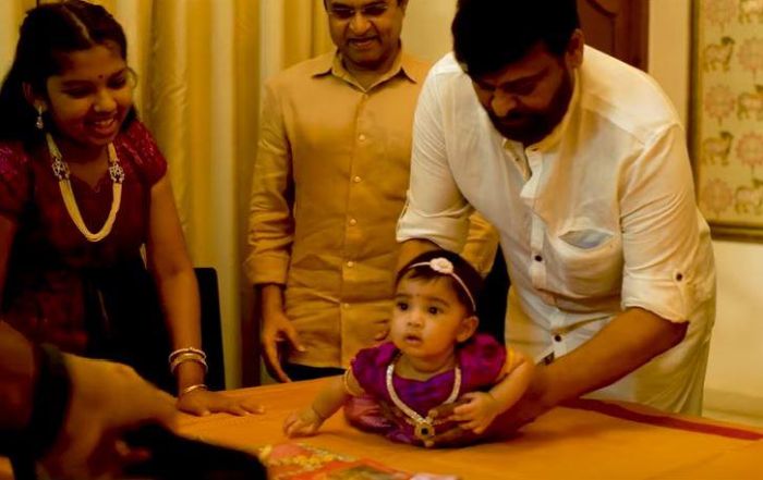 Chiranjeevi Grand Daughter Navishka Annapraasana