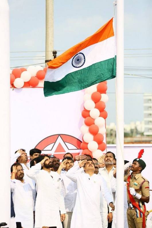 Chiranjeevi Pawan Kalyan and AlluArjun Republic Day Celebrations