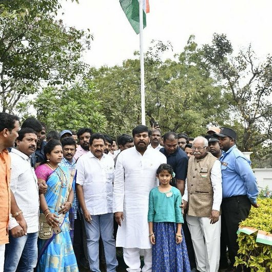 Chiranjeevi Pawan Kalyan and AlluArjun Republic Day Celebrations