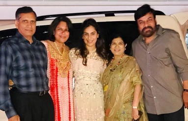 Chiranjeevi at Ram Charan's in Laws..