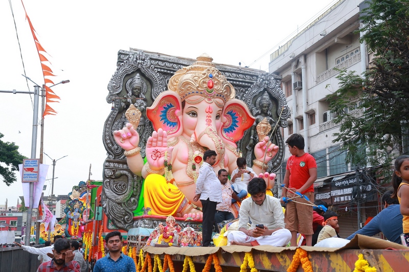 Ganesh Immersion At Hyderabad