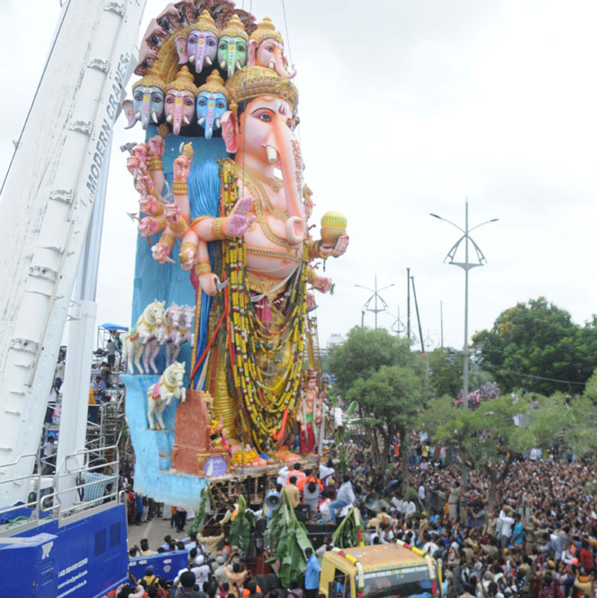 Khairatabad Ganesh Nimajjanam 2019 Photos