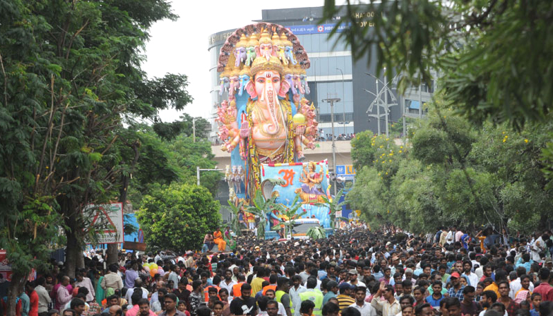 Image result for khairatabad ganesh visarjan