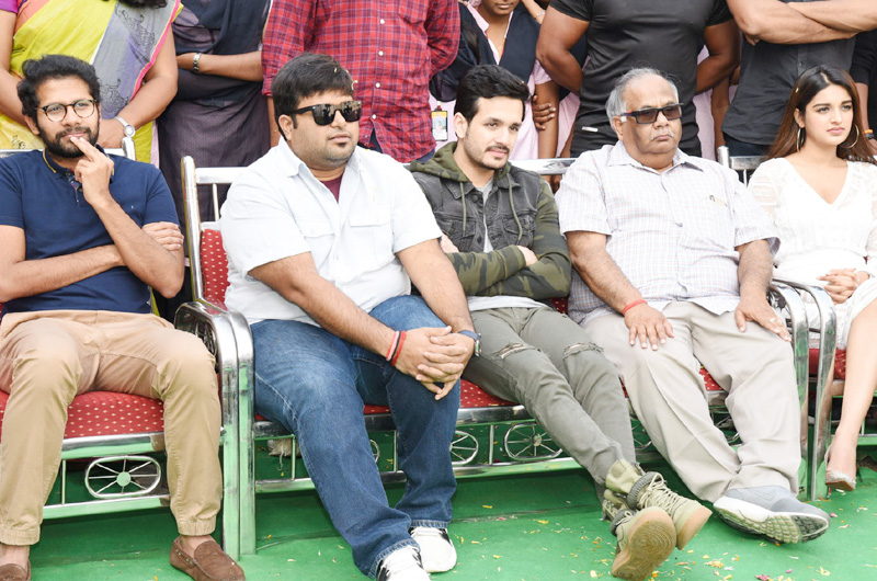 Mr Majnu Movie Team At ISTS Womens Engineering College