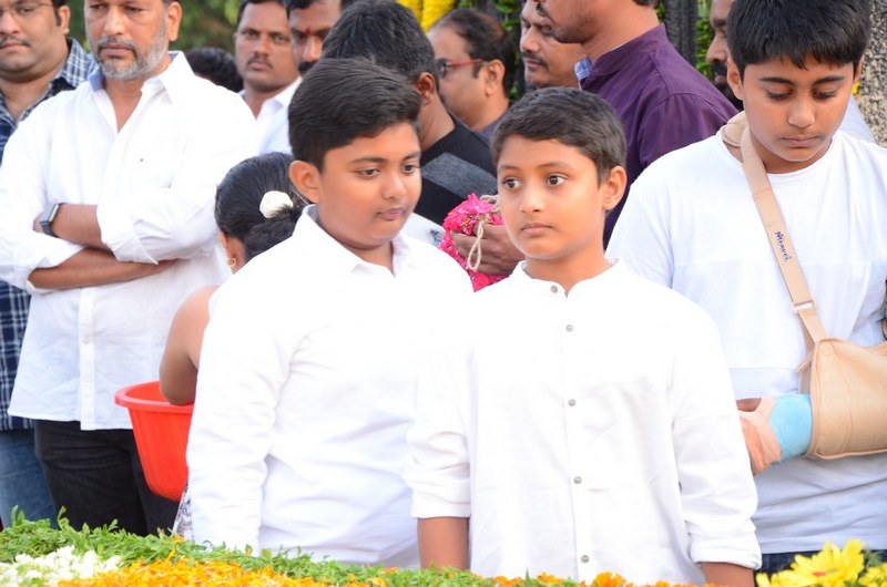 NTR Family Members Pay Tribute at NTR Ghat