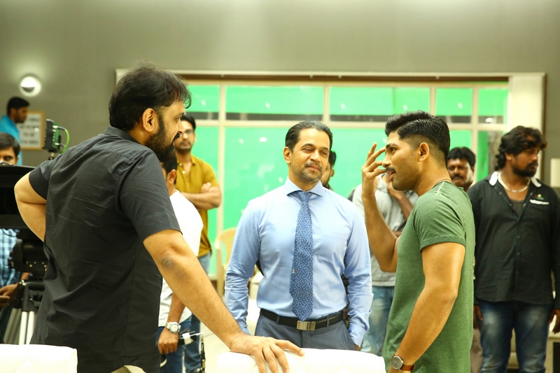 Naa Peru Surya Working Stills