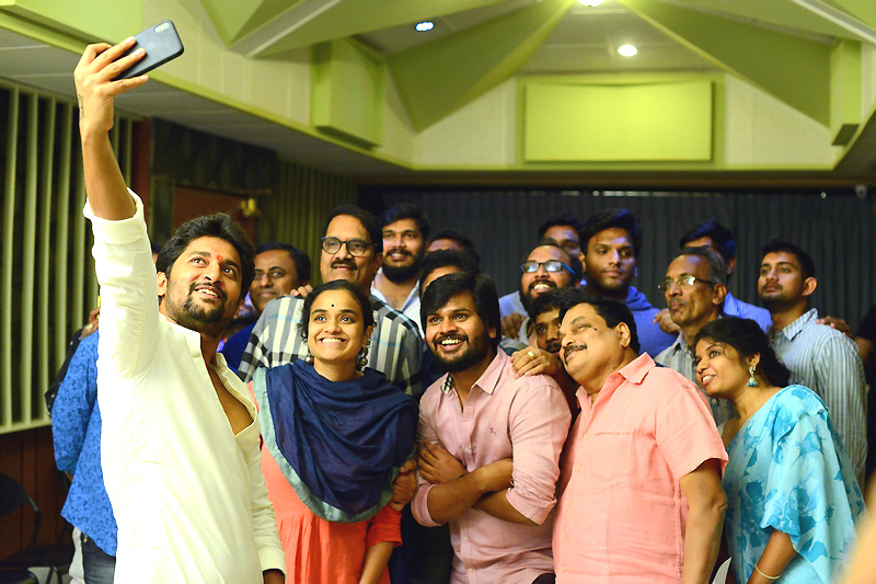 Nagarjuna And Nani Movie Songs Recording Pics