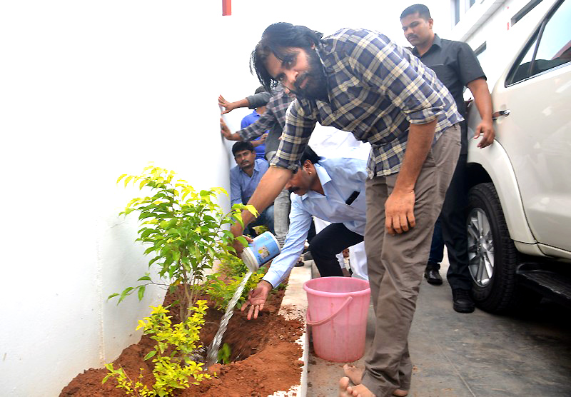 Pawan Kalyan Accepts Haritha Haram Challenge Photos