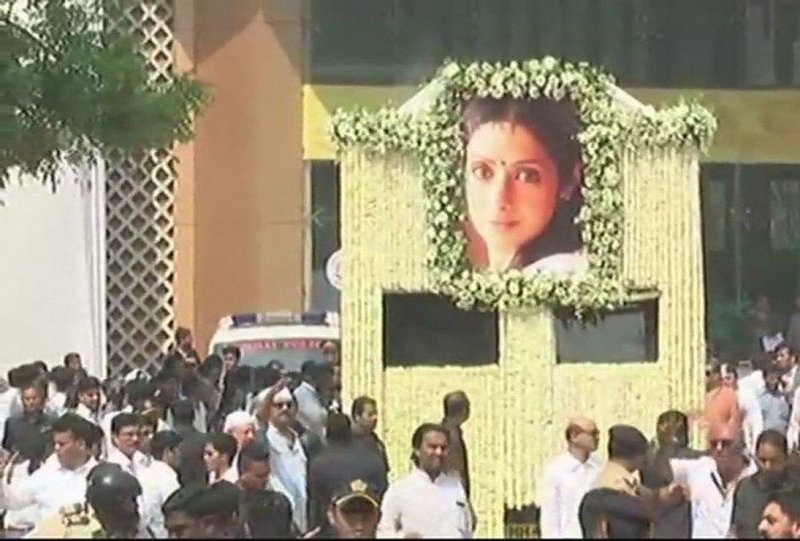 Sridevi Last Rites Photos