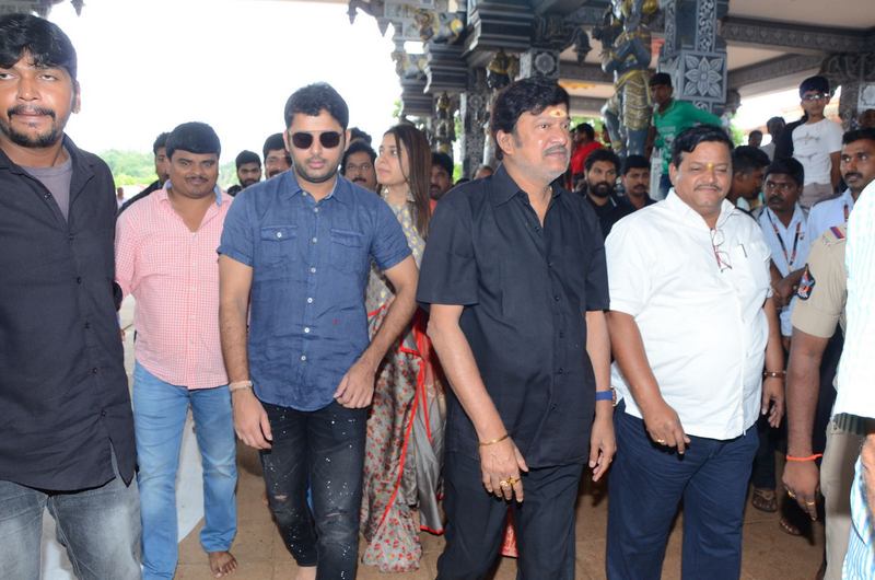 Srinivasa Kalyanam Movie Team At Dwaraka Tirumala