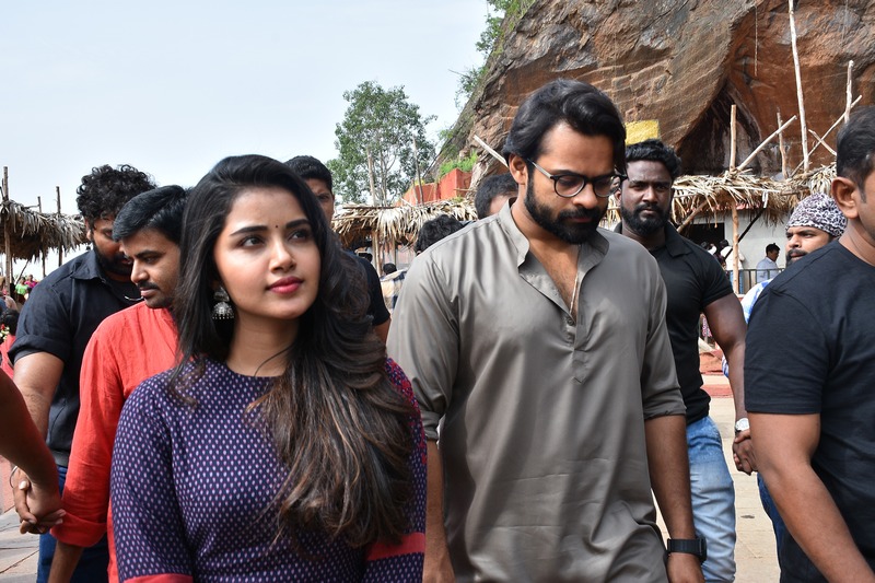 Tej I Love U Movie Team At Durga Temple