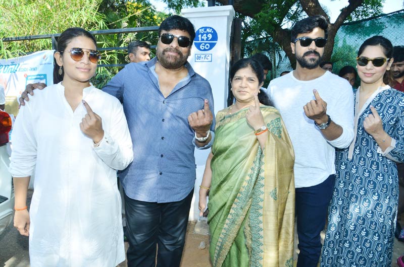 Tollywood-Celebs-Cast-Their-Vote-01 | Chiranjeevi | Celebs Cast Their Vote | Photo 15of 15