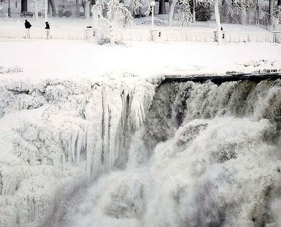 The Famous Niagara Falls Ices Up