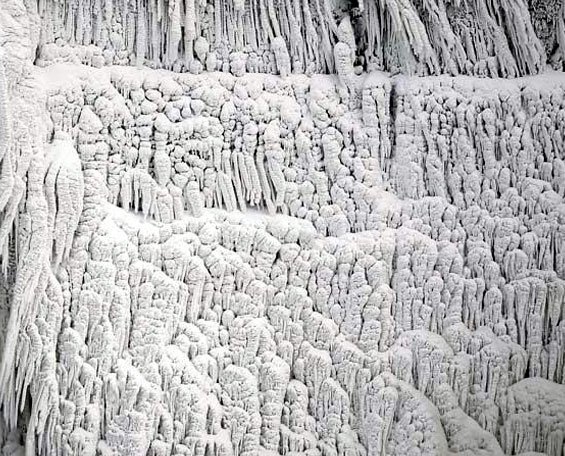 The Famous Niagara Falls Ices Up