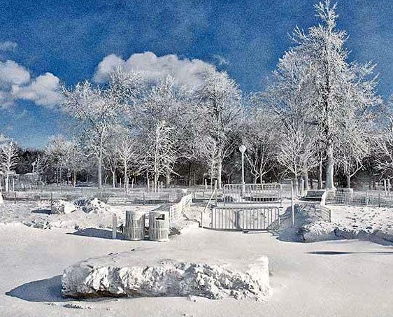 The Famous Niagara Falls Ices Up