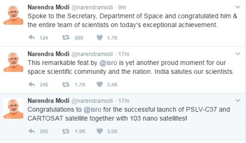 Narendra Modi Praises ISRO
