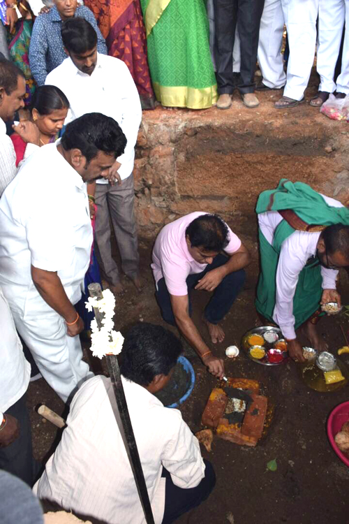 KTR Lays Foundation For Double Bedroom Houses Pics