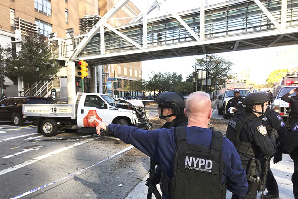 Manhattan Truck Attack Photos