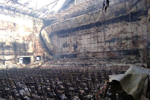Vizag Theatres Fire Accident Photos