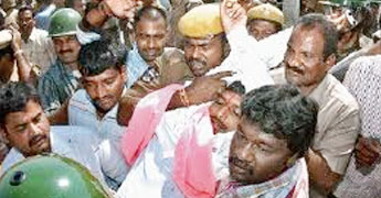TRS leaders, cadres arrested across T