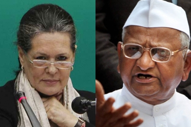 Anna to stage Dharna opposite Sonia Gandhi, Rahul Gandhi houses